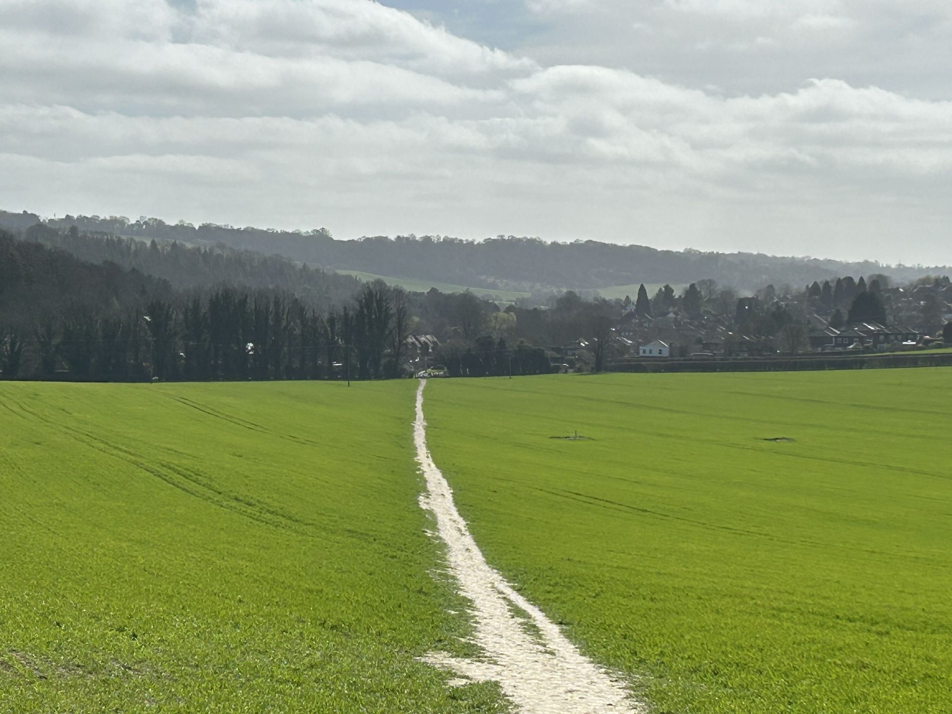 View back towards Hughenden Valley